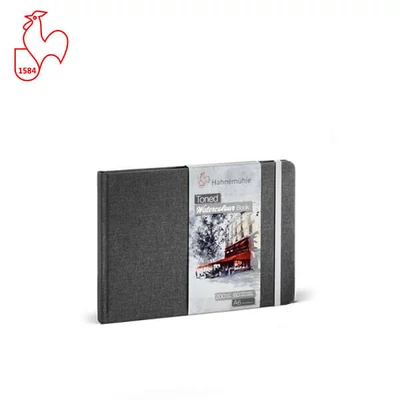 Akvarelový zápisník Hahnemühle Toned Watercolor Book, 200 g, 30 listov, A6, na šírku, sivý