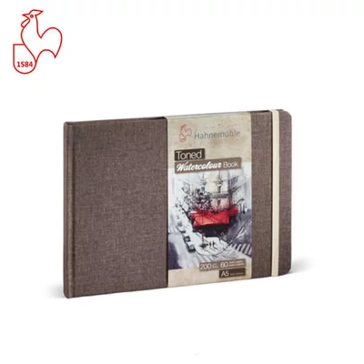 Akvarelový zápisník Hahnemühle Toned Watercolor Book, 200 g, 30 listov, A5, na šírku, béžový
