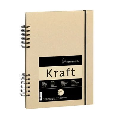 Náčrtník a skicár Hahnemühle Kraft Book, 120 g, 160 strán - A4