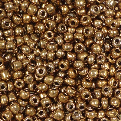 Koráliky, kovové, 2 mm - bronzové