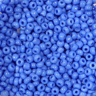 Koráliky, jednofarebné, 2 mm - stredne modré