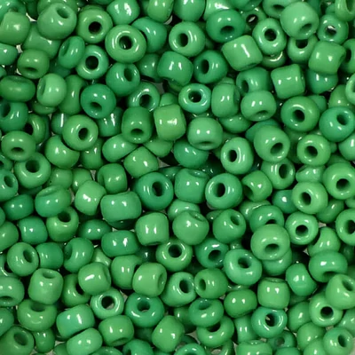 Koráliky, jednofarebné, 2 mm - tmavozelené