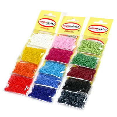 Koráliky, jednofarebné, 2 mm - biele