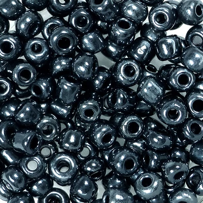 Koráliky, jednofarebné, 4 mm - hematitové