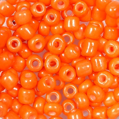 Koráliky, jednofarebné, 4 mm - oranžové