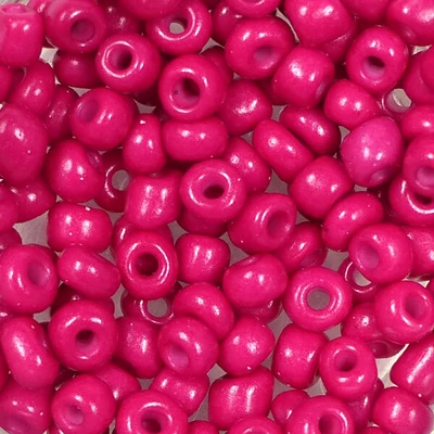 Koráliky, jednofarebné, 4 mm - pink