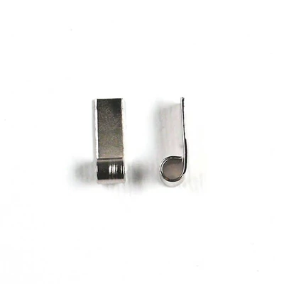 Držiak na prívesok, plochý - rhodium