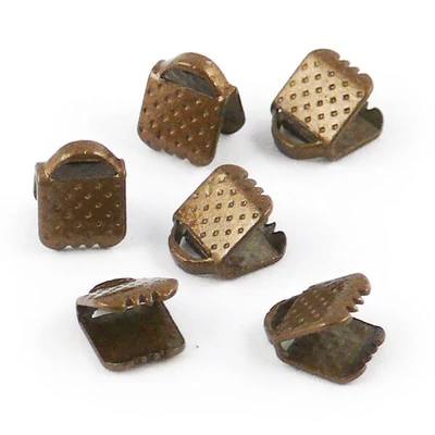 Koncový uzáver stuhy - starožitný, 6 mm