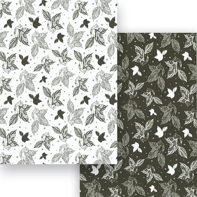 Fotokartón, A4 - Tangle Creation I. - Vtáčiky / omaľovánka