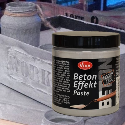 Betón Effect Paste, 250 ml - šedá pasta