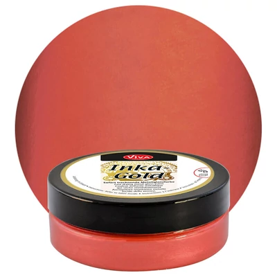 Metalická náterová pasta Inka Gold, 50 g - lava rot