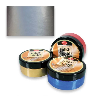 Metalická náterová pasta Inka Gold, 50 g - ice blue