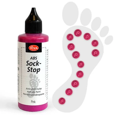 Protišmyková farba na ponožky ABS, 82 ml - pink