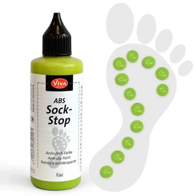 Protišmyková farba na ponožky ABS, 82 ml - kiwi
