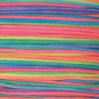 Šnúrka na šperky, 0,5 mm tenká, v metroch - 99, dúha