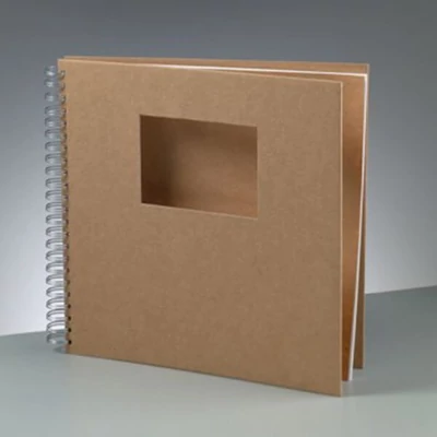 Album papier-mache - 30x30 cm, s okienkom