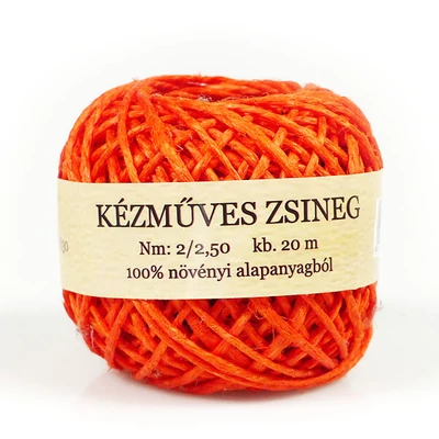 Konopný špagát, návin 20 m - oranžový