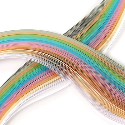 Quilling papierový pás pre hobby umelcov, 130 g - pastel, 3 mm, 280 ks