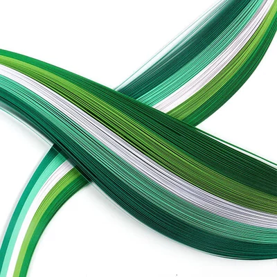 Quilling papierový pás pre hobby umelcov, 80 g - les-pole, 3 mm/6 mm, 300 ks
