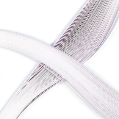 Quilling papierový pás pre hobby umelcov, 80 g - biely sen, 3 mm/6 mm, 300 ks