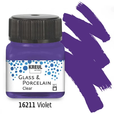Farba na sklo a porcelán, Kreul, Clear - 11 viola