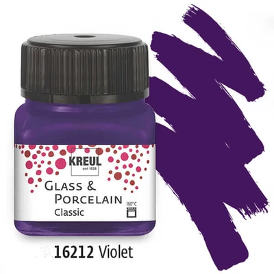Farba na sklo a porcelán, Kreul, Classic - 12 fialová