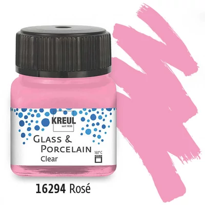Üveg- és porcelánfesték, Kreul, Clear - rózsaszín