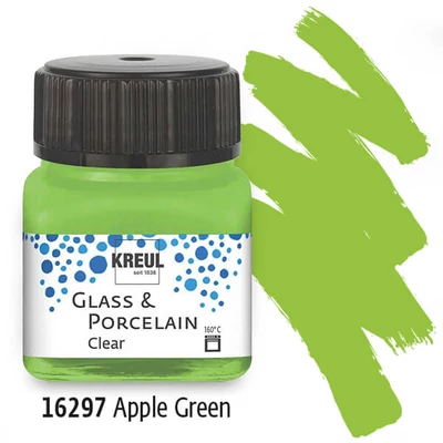 Farba na sklo a porcelán, Kreul, Clear - 97 zelené jablko