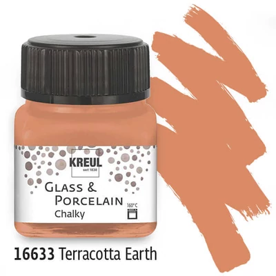 Farba na sklo a porcelán, Kreul, Chalky - 33 terakota