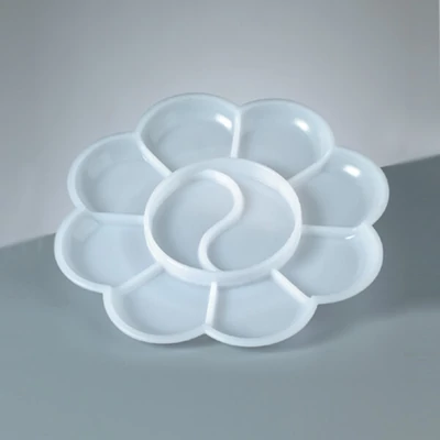 Plastová maliarska paleta - 13,5 cm, okrúhla