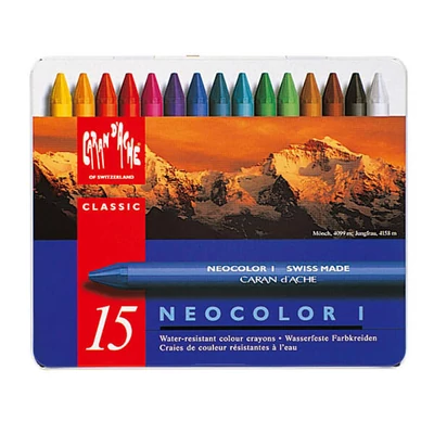 Sada voskových olejových pastelov Caran d&#039;Ache Neocolor I- 15 ks
