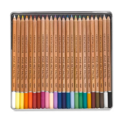 Sada pastelových ceruziek Cretacolor Fine Art Pastel - 24 ks, v kovovej krabičke