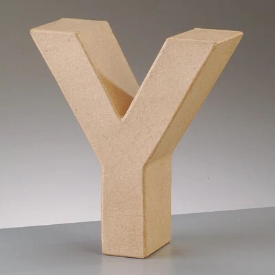 Písmeno z papier-mache - Y, 10 cm