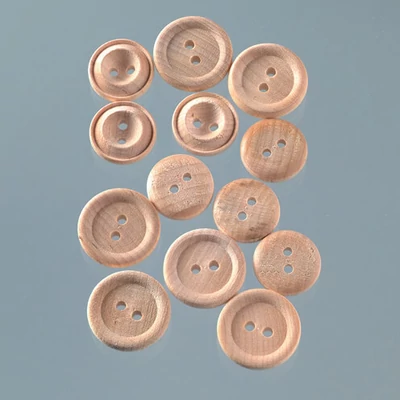 Plastové gombíky - wood buttons, 1,5-1,9 cm
