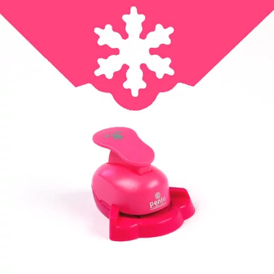 Ozdobný dierkovač, rohový, 2,5 cm - snehová vločka