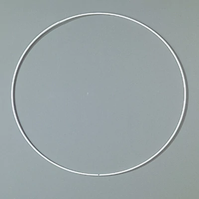 Kovová obruč, biela, lapač snov - 40 cm