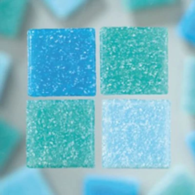 Mozaika MosaixPro, 1x1 cm -45 tyrkysový mix