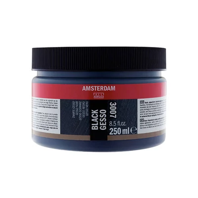 Talens Amsterdam gesso primer, 250 ml - čierny