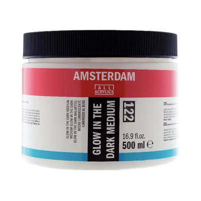 Talens Amsterdam 122 efekt médium - 500 ml, svieti v tme