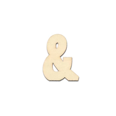 Drevený znak, 40x2 mm - &