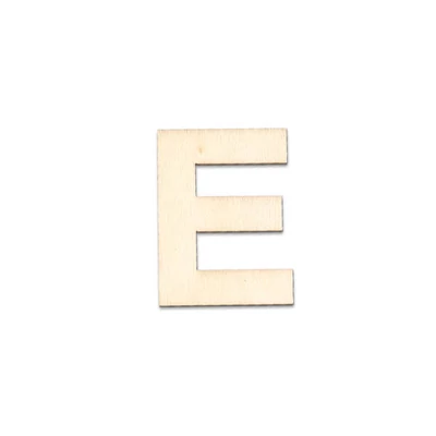 Drevené písmeno, 40x2 mm - E