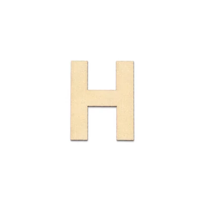 Drevené písmeno, 40x2 mm - H