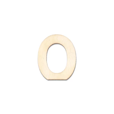 Drevené písmeno, 40x2 mm - O