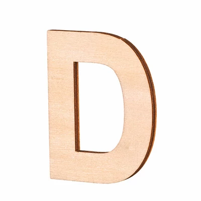Drevené písmeno, 80x5 mm - D
