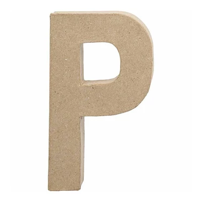Písmeno z papier-mache - P, 20,5 cm