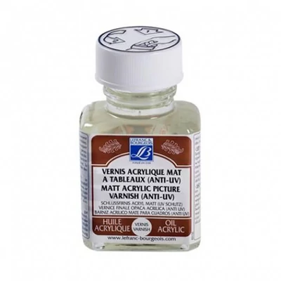 Olejový a akrylový lak L&B, matný - 75 ml