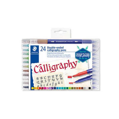 Sada kaligrafických popisovačov, Staedtler, Design Journey, obojstranná - 24 ks