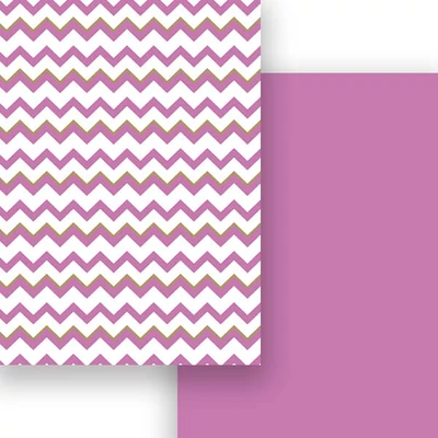 Fotokartón, A4 - matná cik-cak šípka, vintage mauve-zlatá