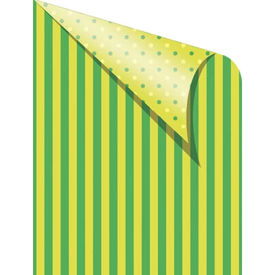 Fotokartón, 50x70 cm - pruhovaný, bodkovaný, zelený
