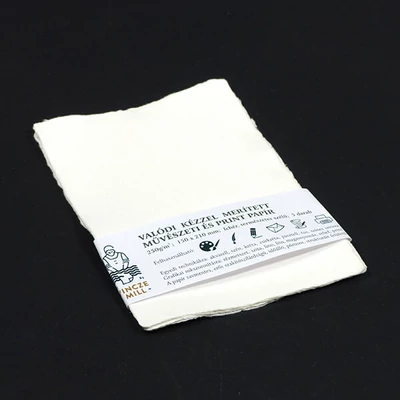 Embosovaný papier, umelecký, 200 g, 5 ks - A5, biely